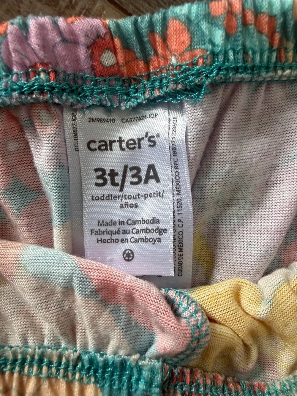 Carter's Coral & Multi Floral Girls Pajama Sets - Watermelon & Floral Prints